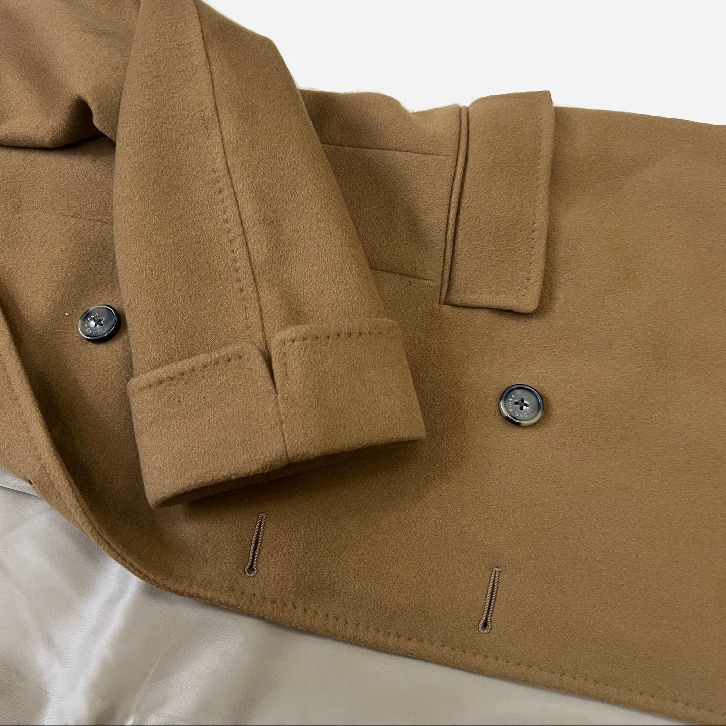 Loro Piana "Sergio" Cashmere Double Breasted Overcoat