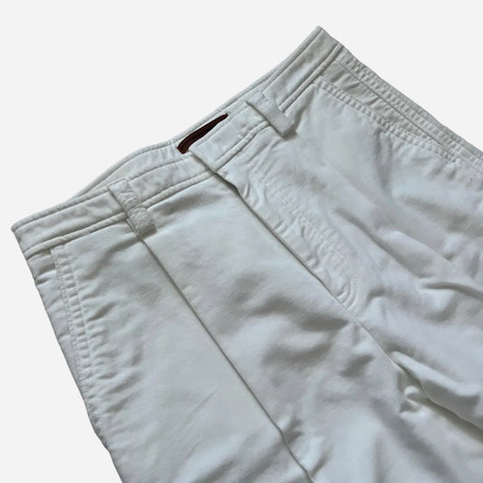 Zegna Pleated Cotton Trousers