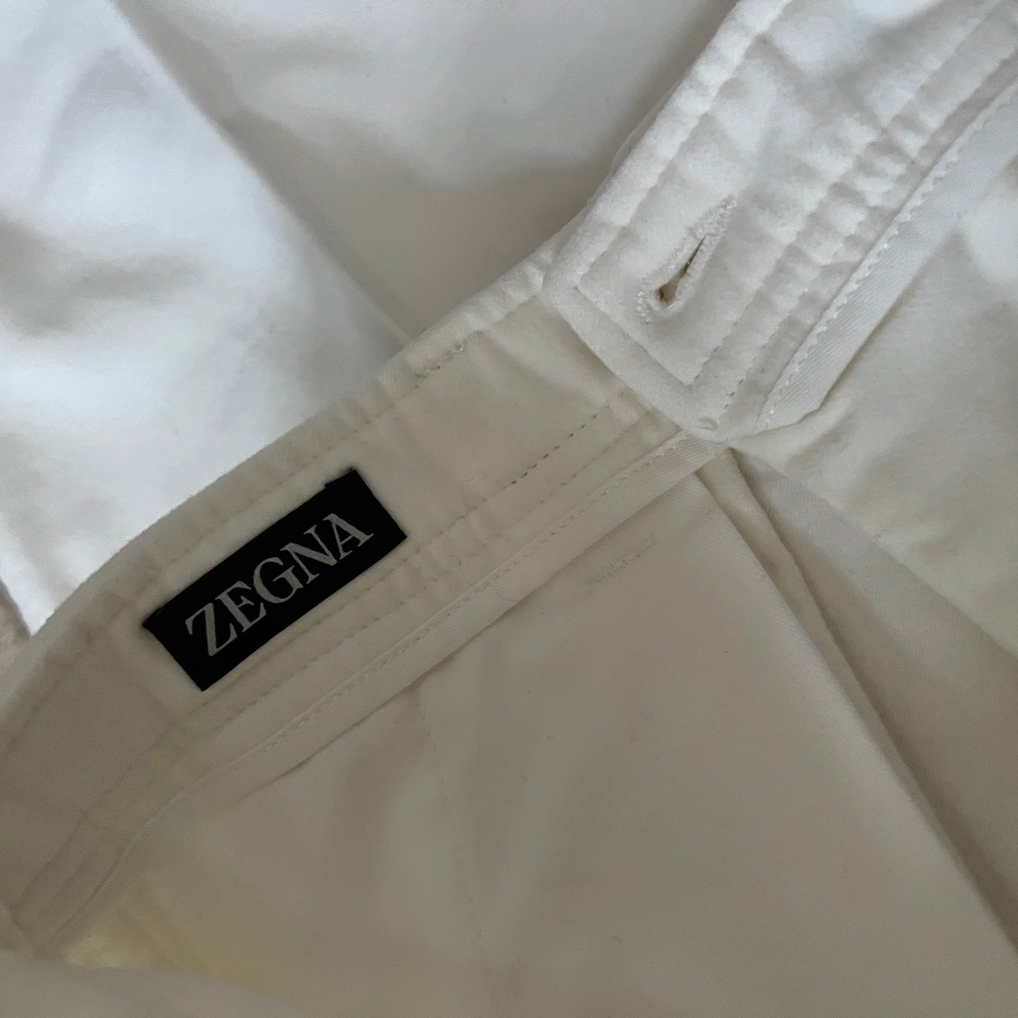Zegna Pleated Cotton Trousers