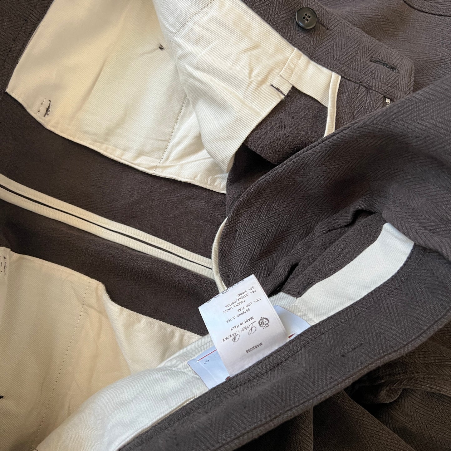 Loro Piana "Bram" Linen Trousers