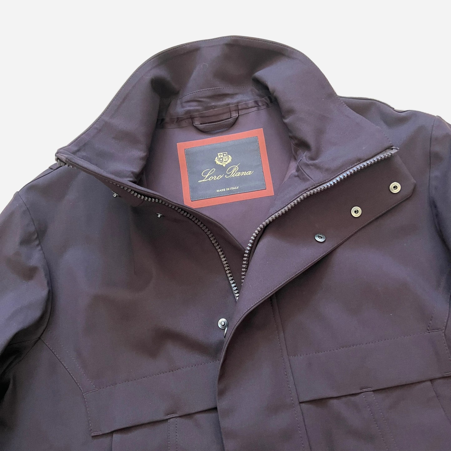 Loro Piana Virgin Wool Rain Coat