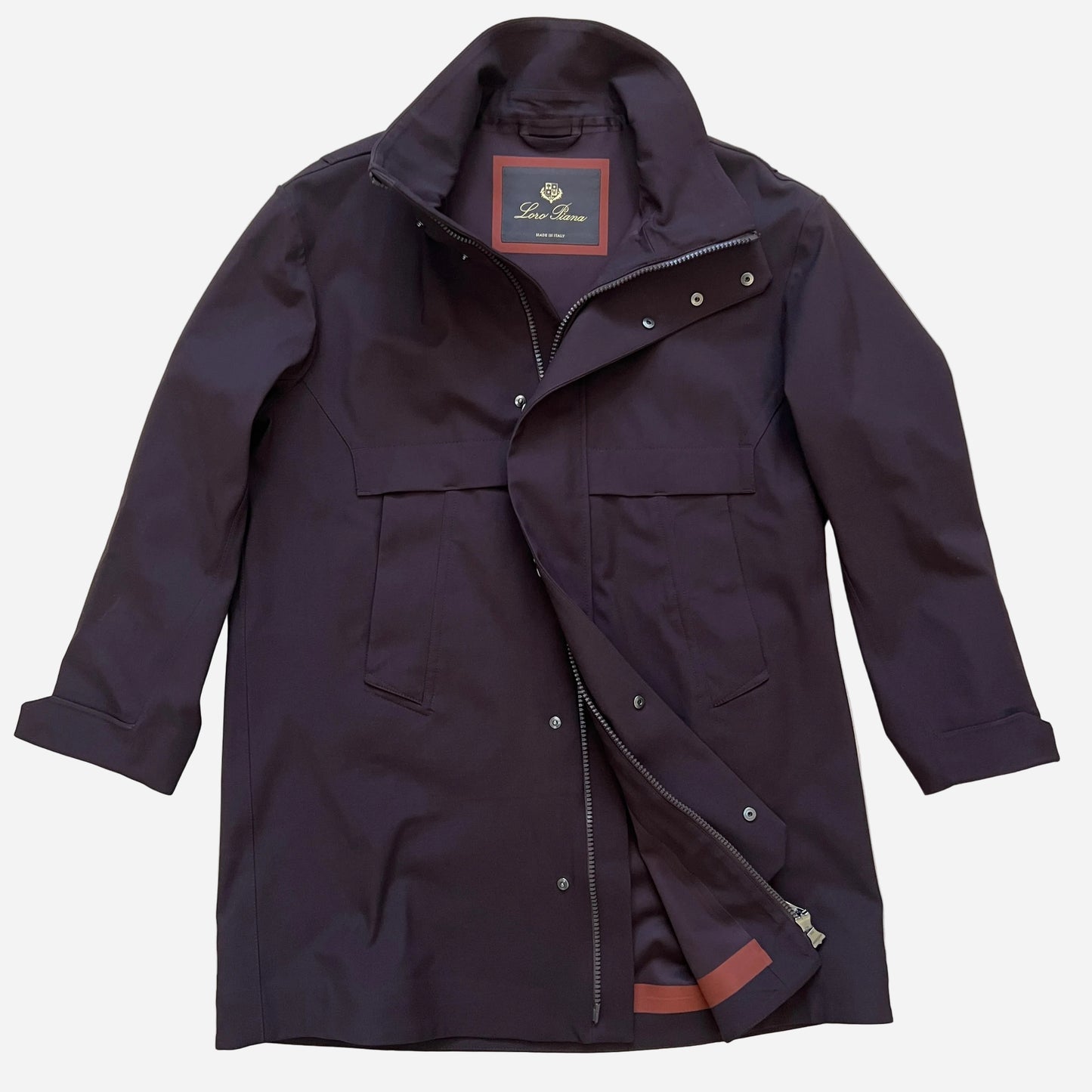 Loro Piana Virgin Wool Rain Coat