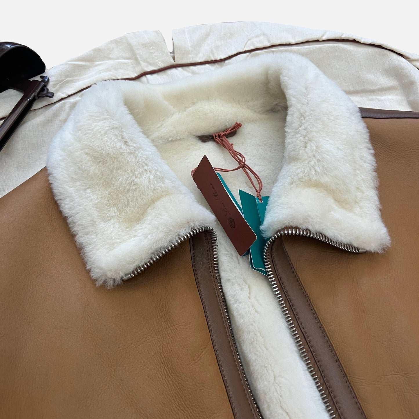 Loro Piana Merino Shearling "Peter" Bomber Jacket