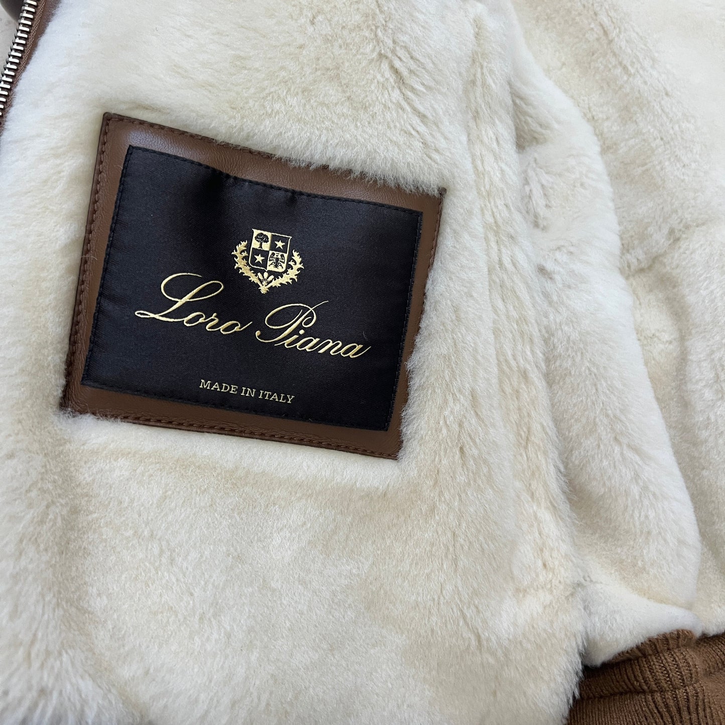 Loro Piana Merino Shearling "Peter" Bomber Jacket