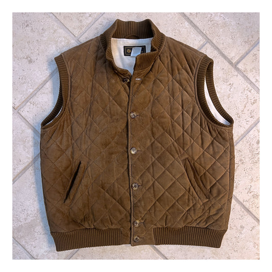 Loro Piana Suede Carry Gilet Vest