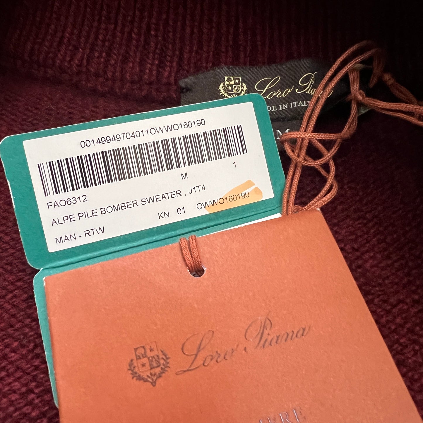 Loro Piana "Alpe" Cashmere Bomber Jacket