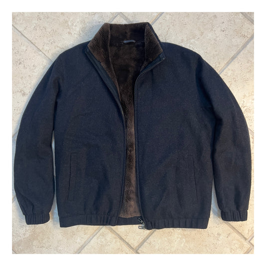 Loro Piana Castorino Fur Cashmere Bomber