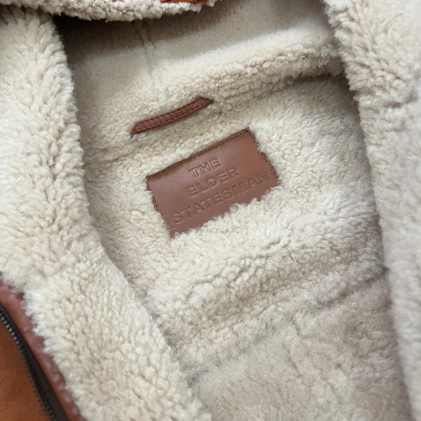 The Elder Statesman Shearling Hooded Jacket