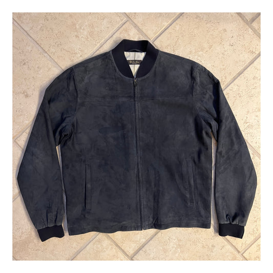 Loro Piana Suede Bomber Jacket