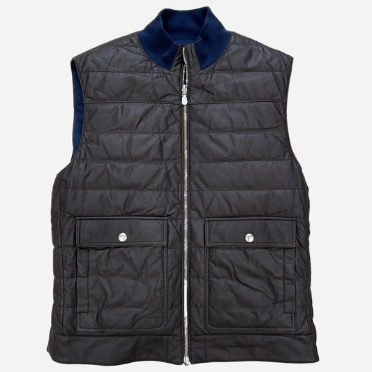 Brunello Cucinelli Reversible Leather Down Vest