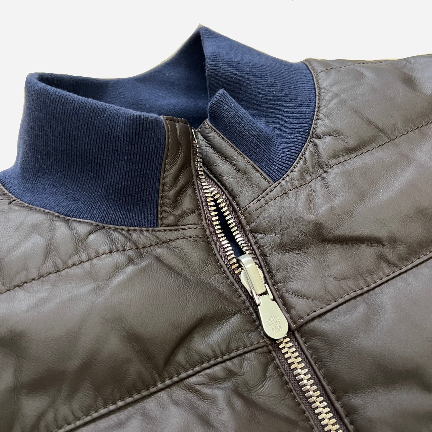 Brunello Cucinelli Reversible Leather Down Vest