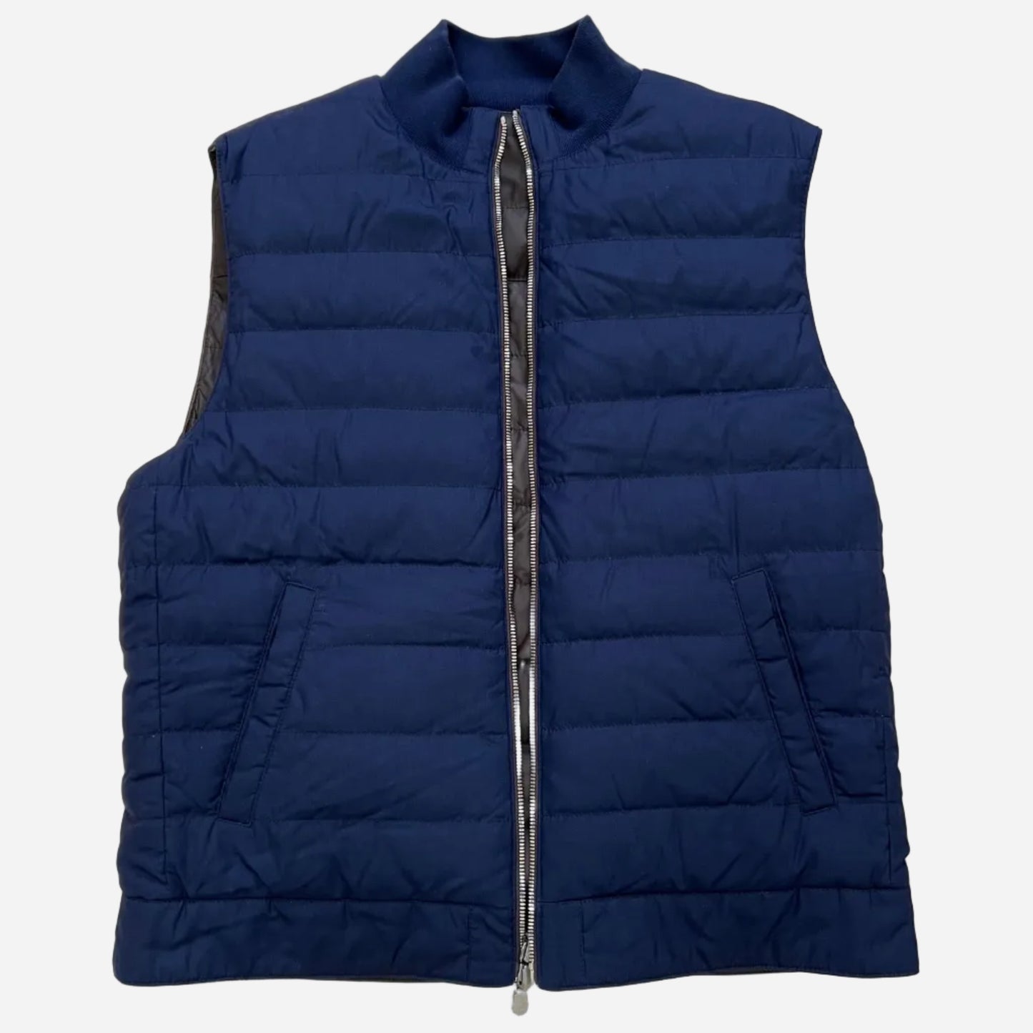 Brunello Cucinelli Reversible Leather Down Vest