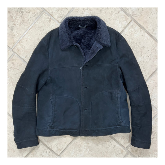 Loro Piana shearling fur trucker jacket