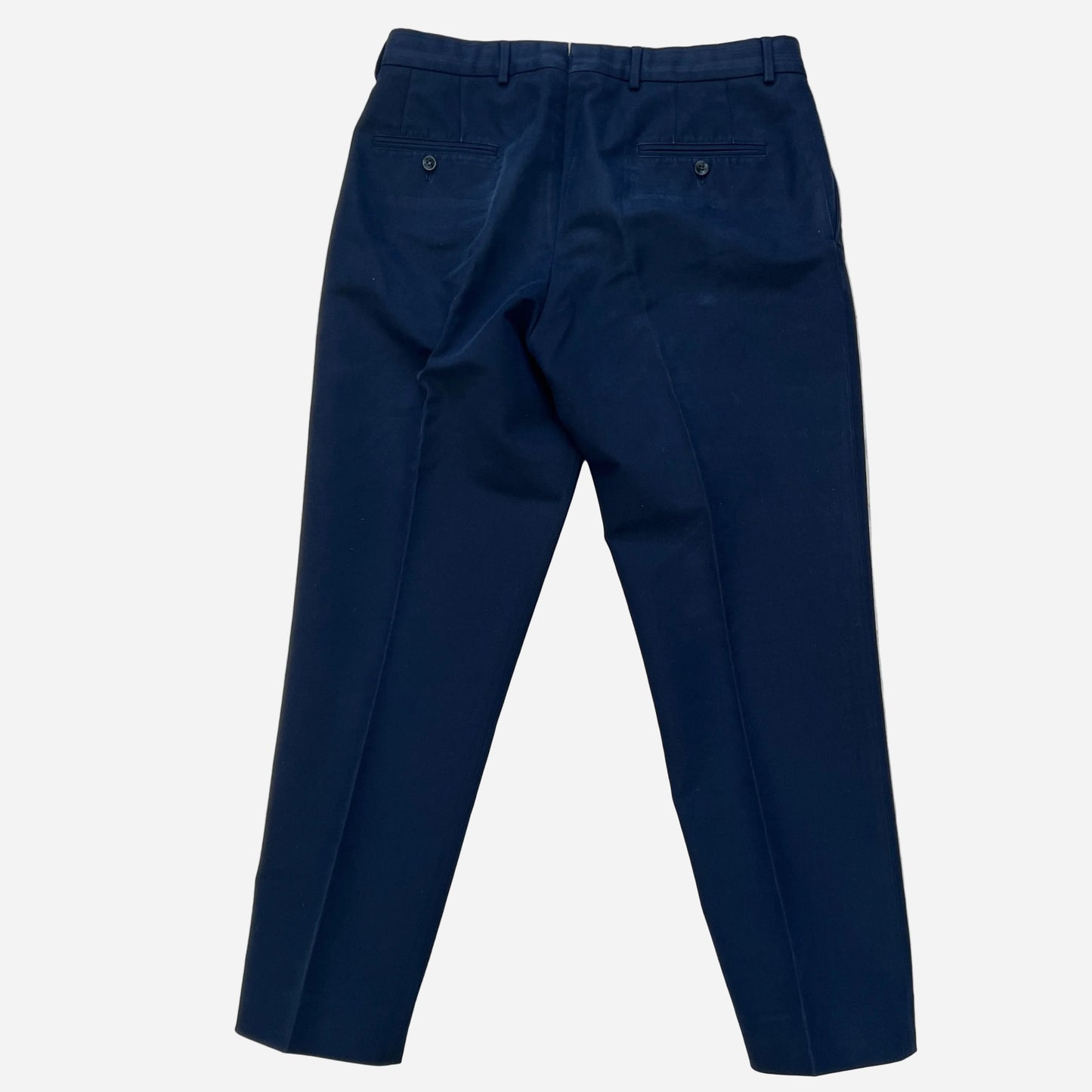 Loro Piana Dark Blue Pleated Trousers