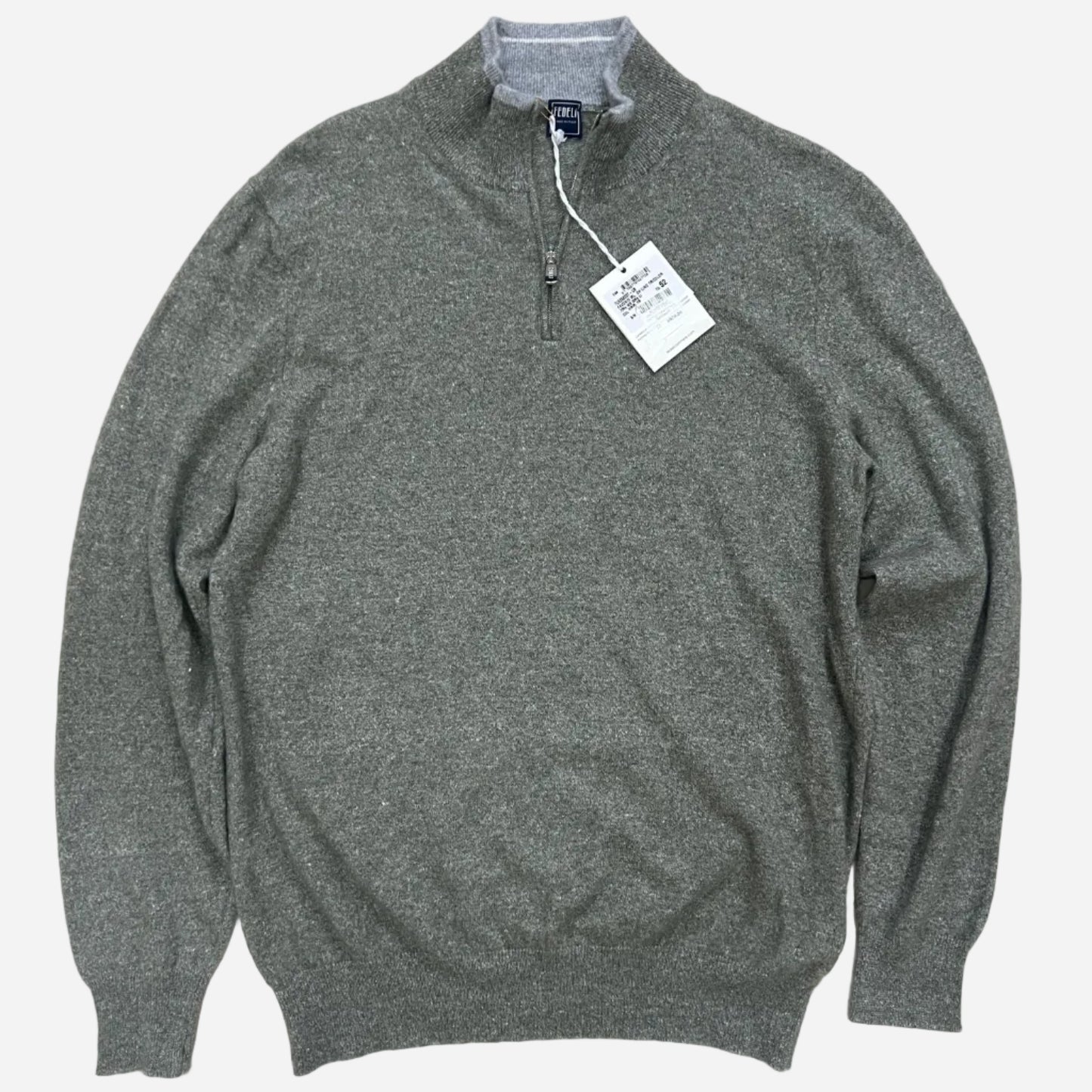 Fedeli Cashmere Silk Knit 1/4 Zip Sweater