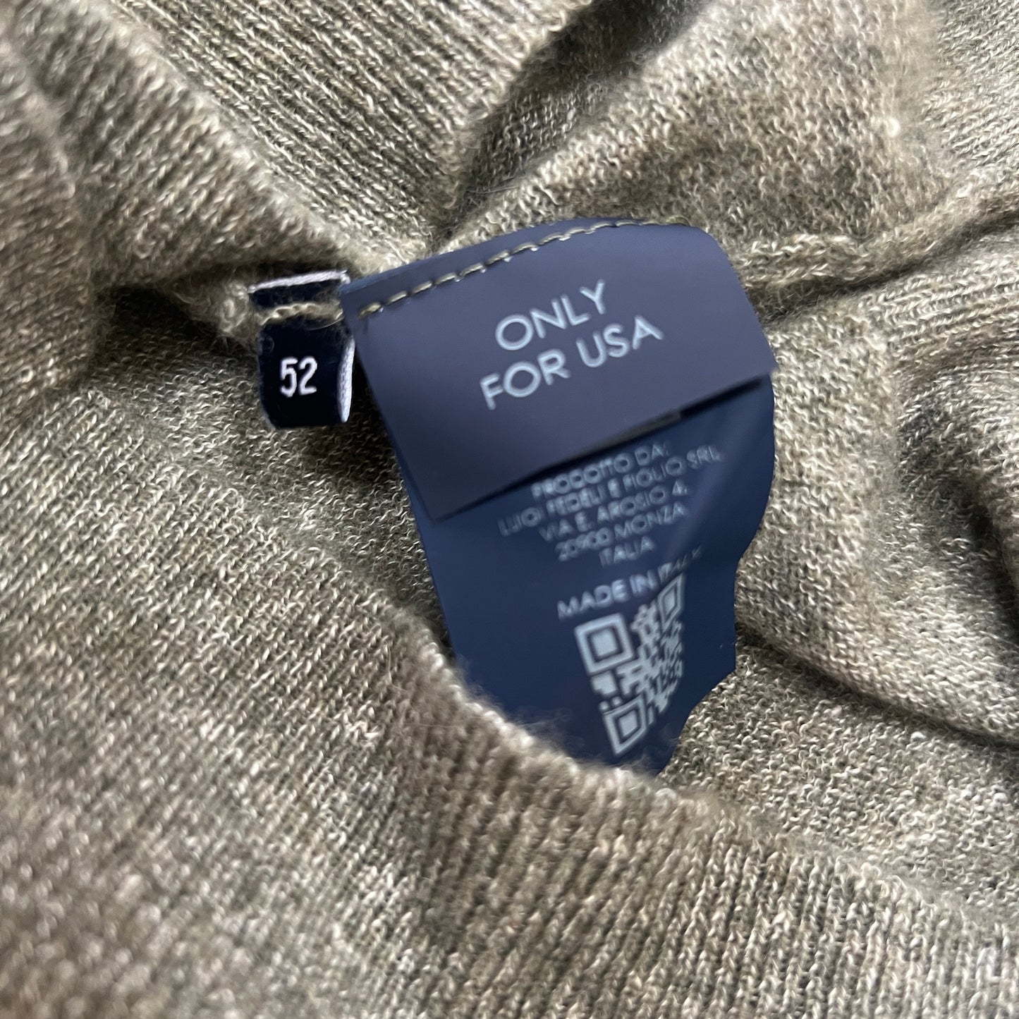 Fedeli Cashmere Silk Knit 1/4 Zip Sweater