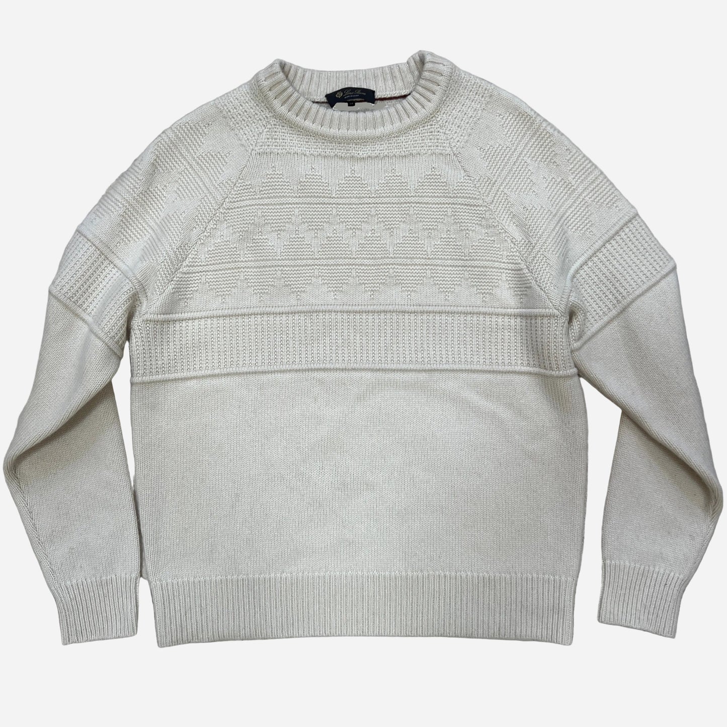 Loro Piana Textured Knit Cashmere Sweater