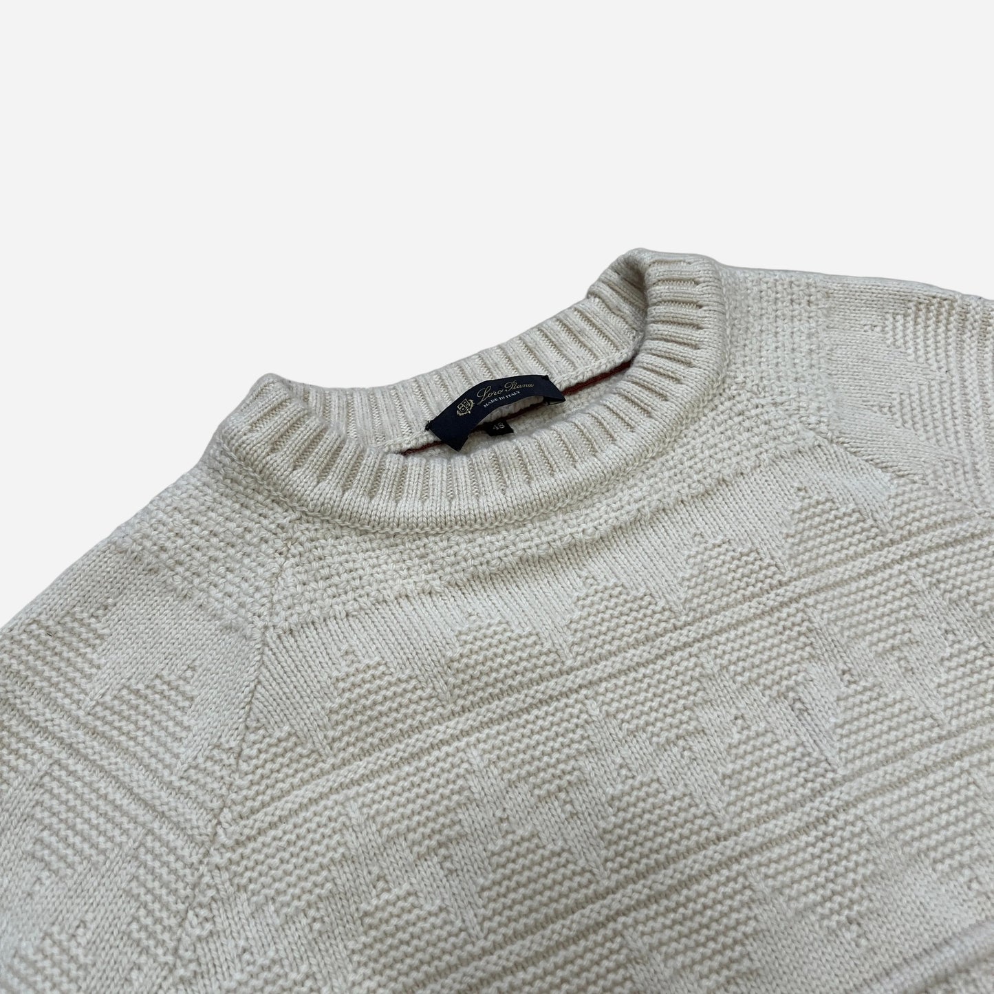 Loro Piana Textured Knit Cashmere Sweater