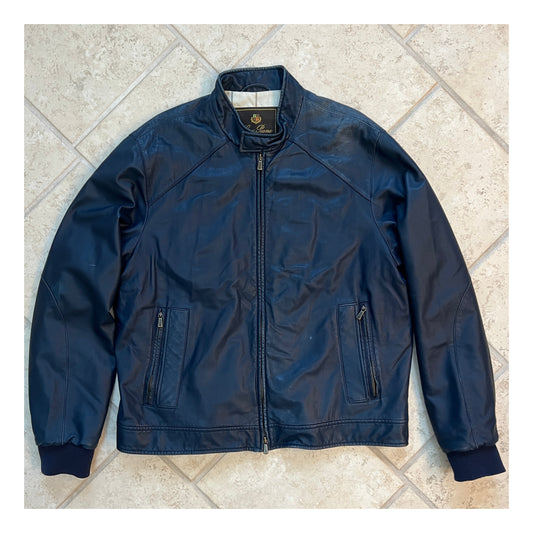 Loro Piana Leather Bomber Jacket