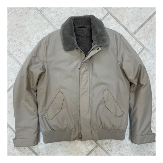 Loro Piana Castorino Fur Lined Bomber Jacket