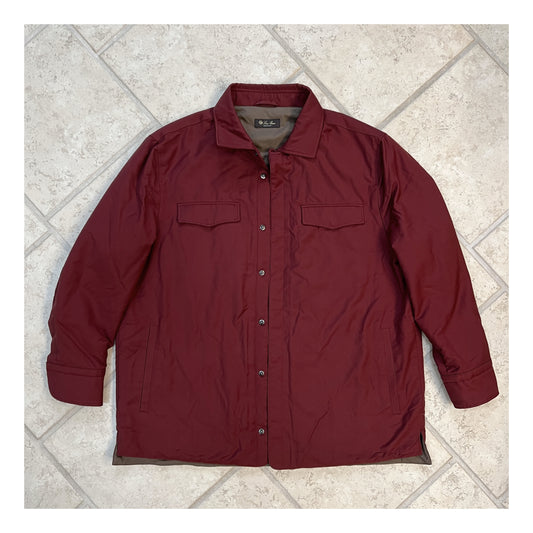 Loro Piana Tecnowool Padded Virgin Wool Overshirt