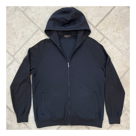 Loro Piana Cashmere Jersey Hooded Jacket