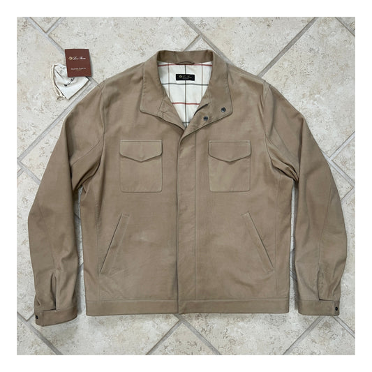 Loro Piana Nubuck Leather Trucker Jacket