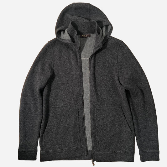 Loro Piana Cashmere Jersey Zip Sweatshirt