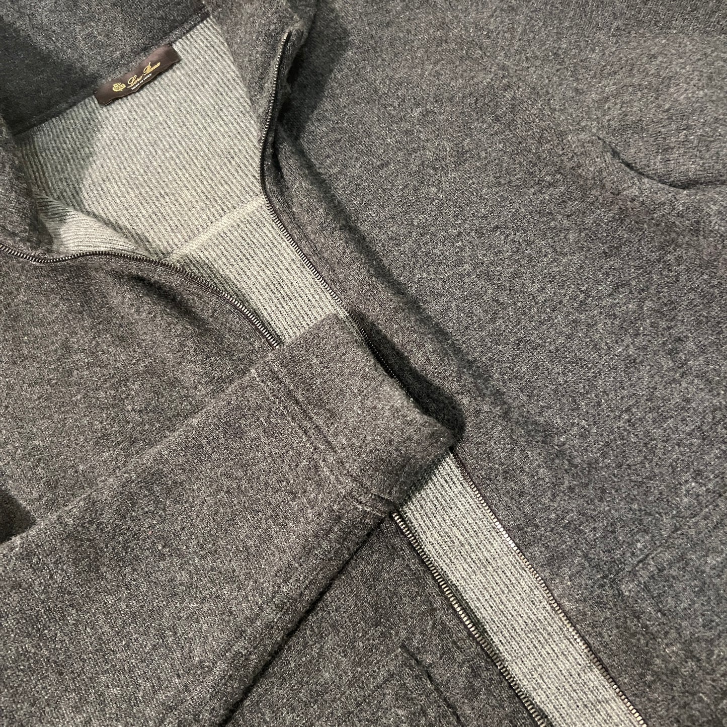 Loro Piana Cashmere Jersey Zip Sweatshirt