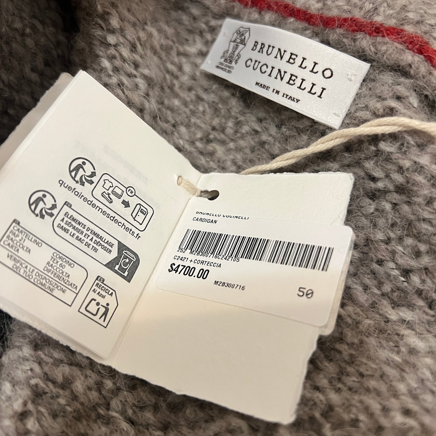 Brunello Cucinelli Knit Alpaca Zip Jacket