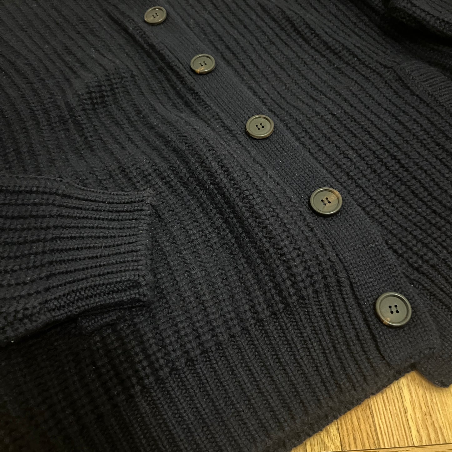 Brunello Cucinelli Thick Cashmere Knit Button Up Cardigan
