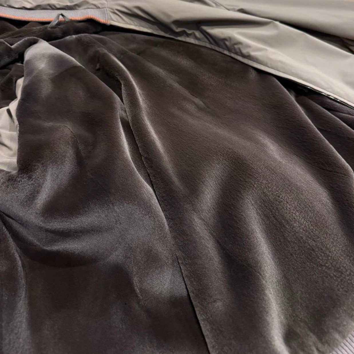 Loro Piana Mink Fur Lined Hooded Bomber Jacket