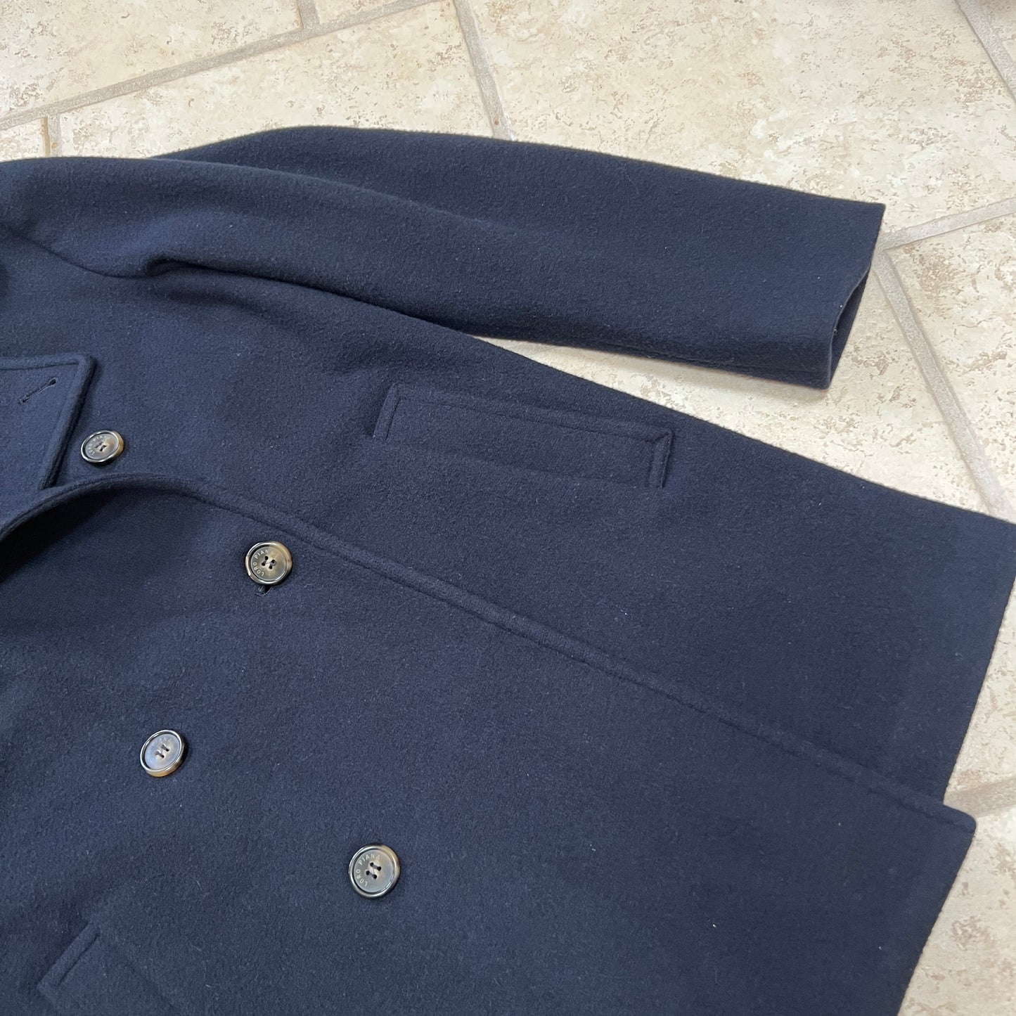 Loro Piana Double Cashmere Jersey Peacoat