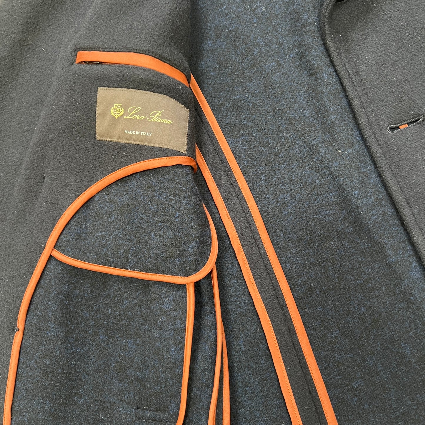 Loro Piana Double Cashmere Jersey Peacoat