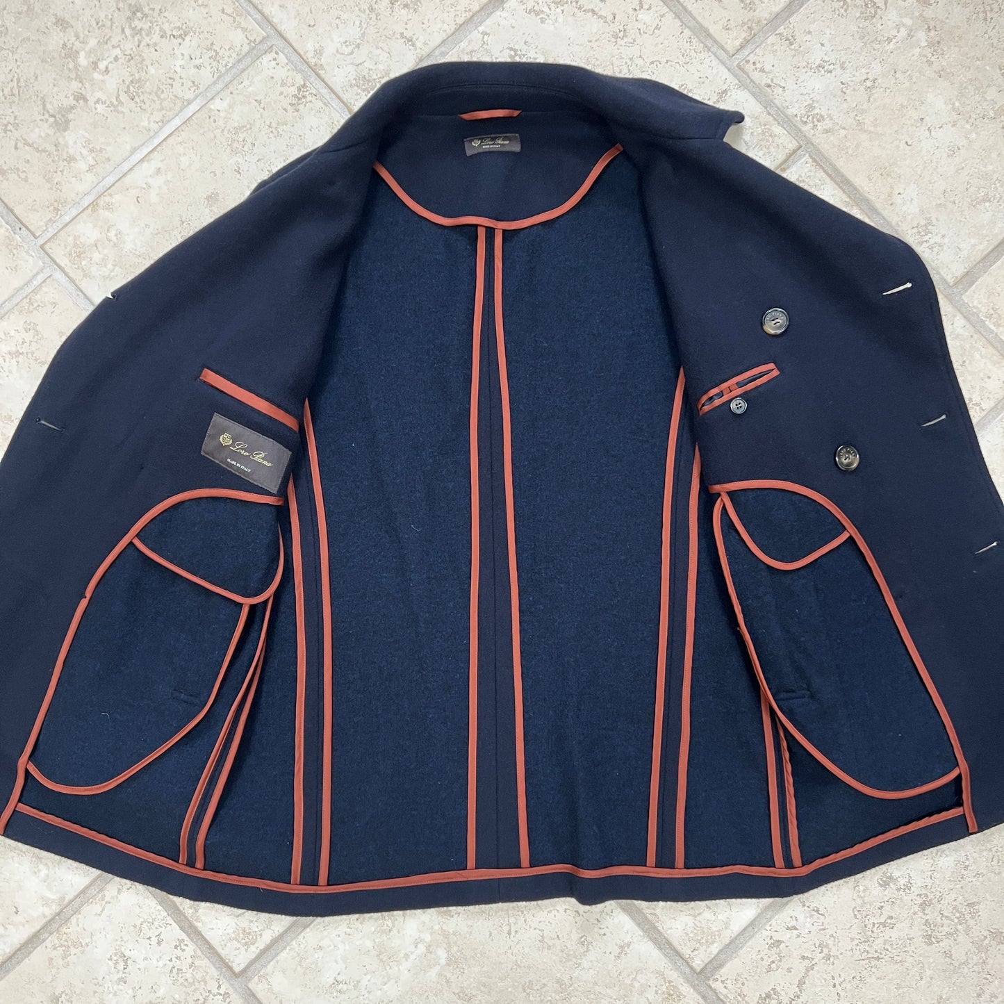 Loro Piana Double Cashmere Jersey Peacoat