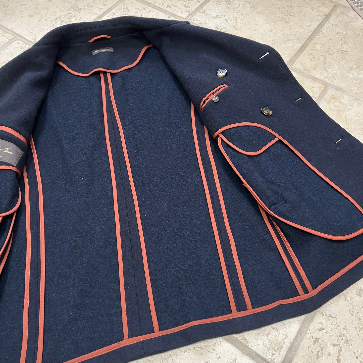 Loro Piana Double Cashmere Jersey Peacoat