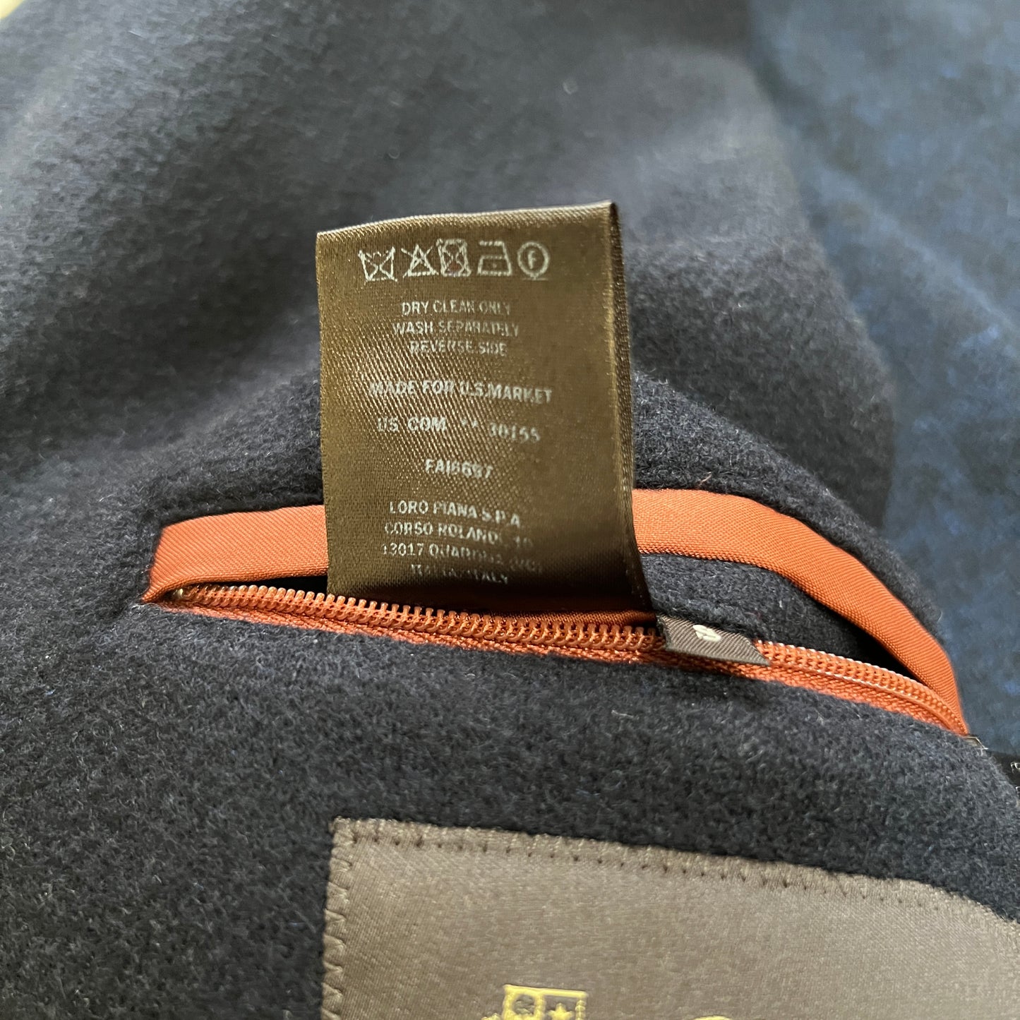 Loro Piana Double Cashmere Jersey Peacoat