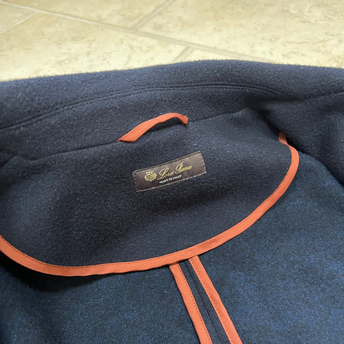 Loro Piana Double Cashmere Jersey Peacoat