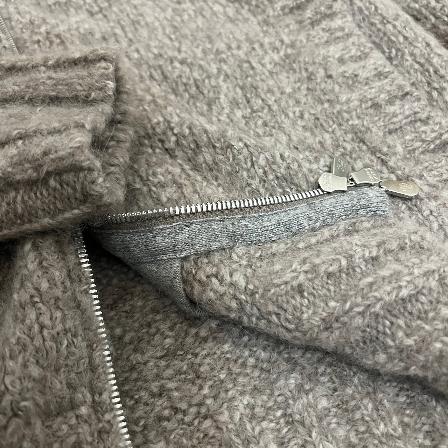 NWT Brunello Cucinelli Cashmere Blend Zip Sweater