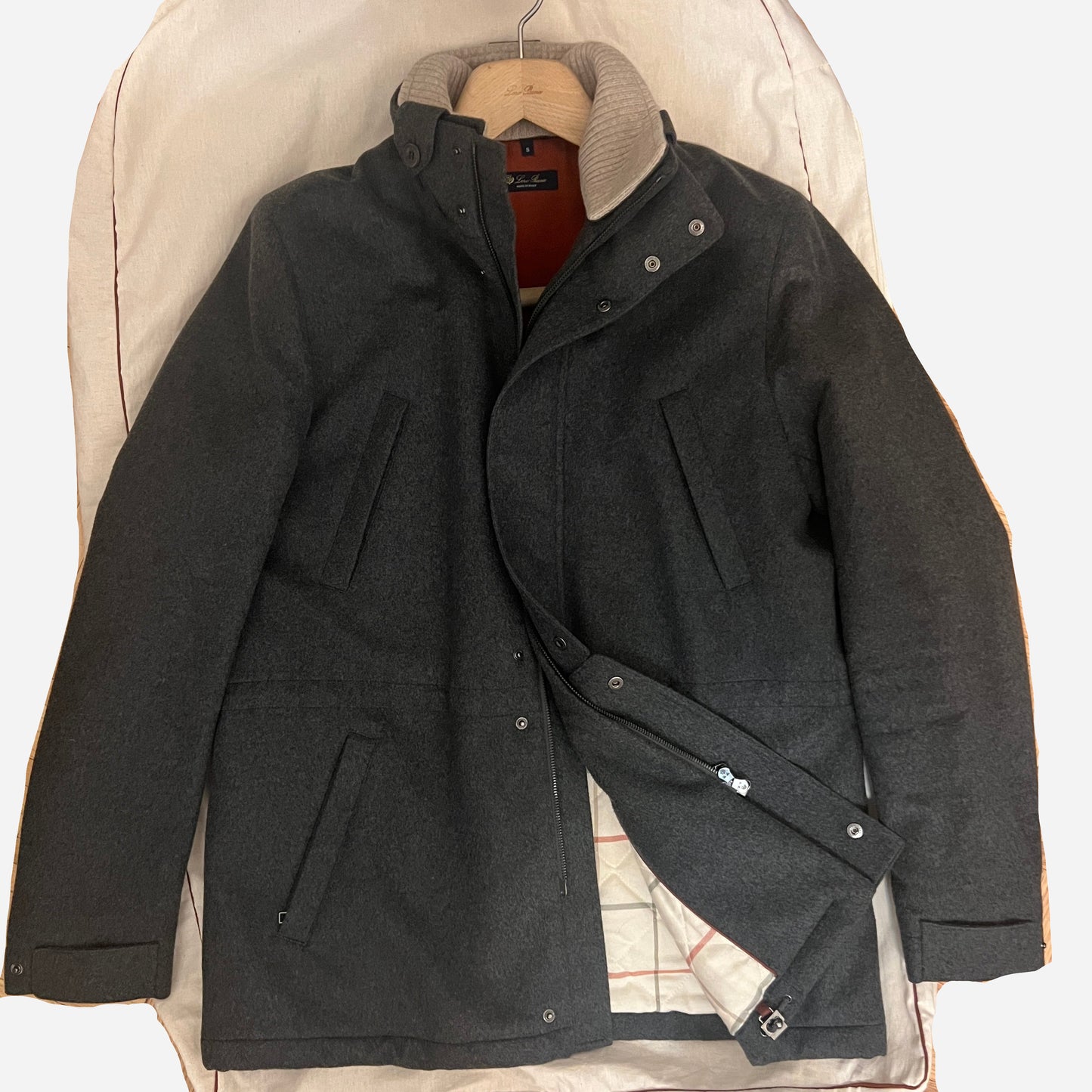Loro Piana Baby Cashmere Fox Fur Icer Jacket