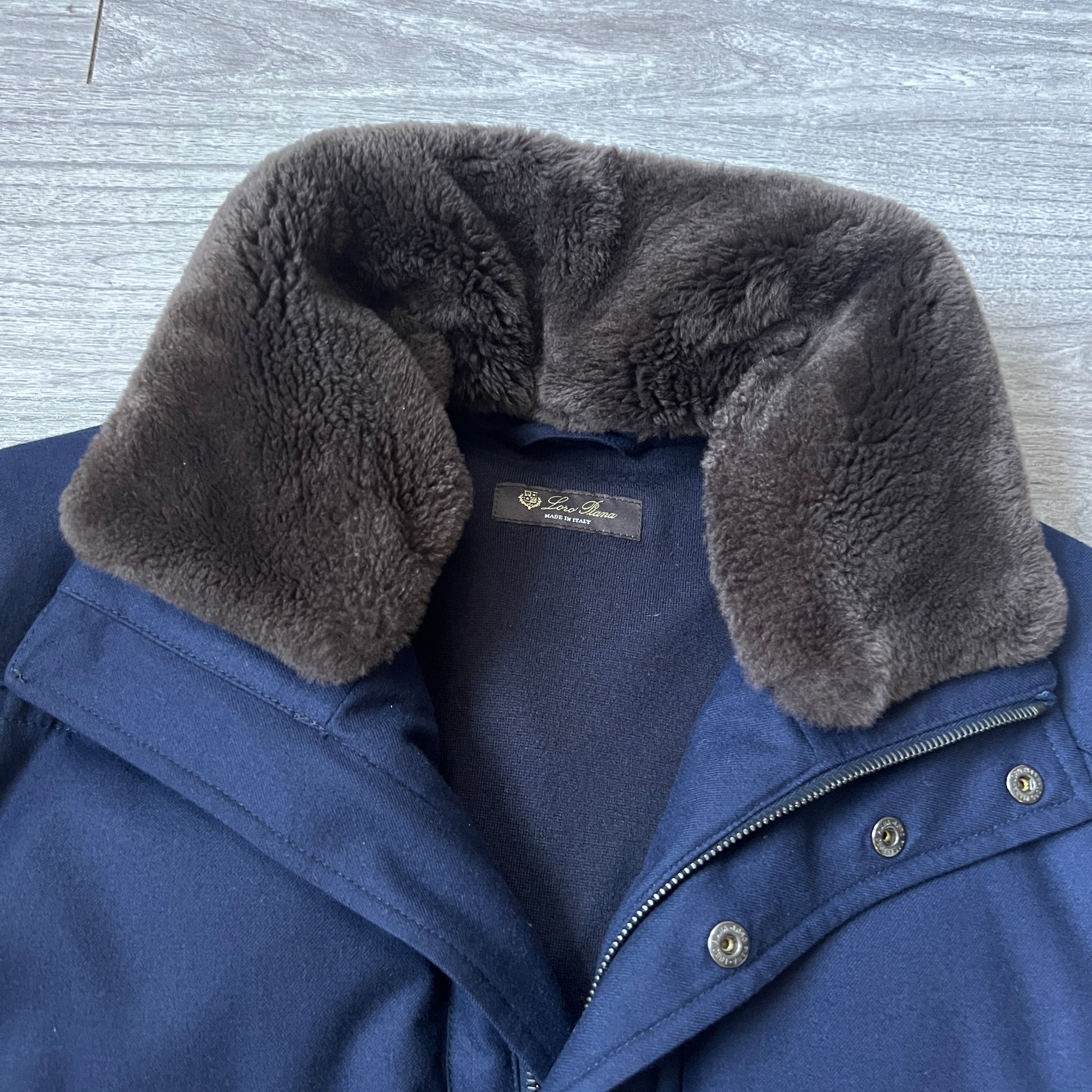 Loro Piana Baby Cashmere Castorino Fur Down Jacket
