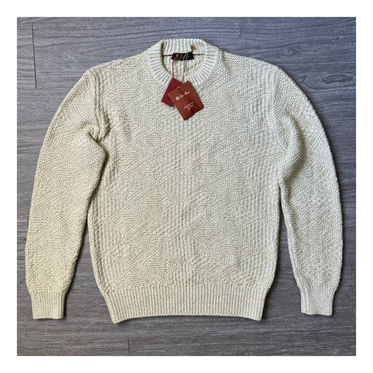 Loro Piana Textured Knit Crewneck