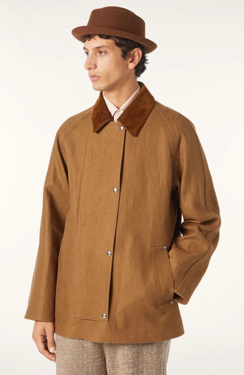 Loro Piana Morris Linen Rain System Field Jacket Coat