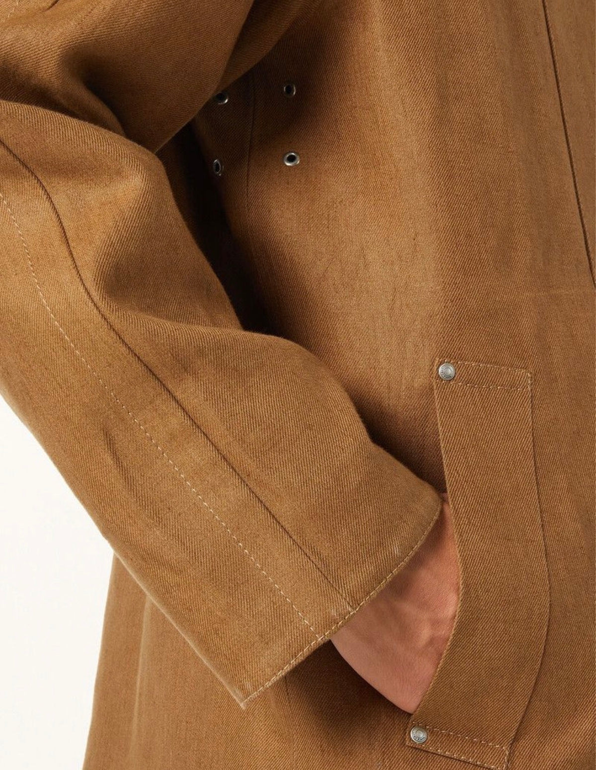 Loro Piana Morris Linen Rain System Field Jacket Coat