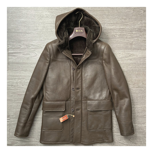 Loro Piana Shearling Hooded Coat