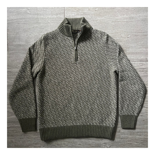 Loro Piana Baby Cashmere Knit 1/4 Zip Sweater