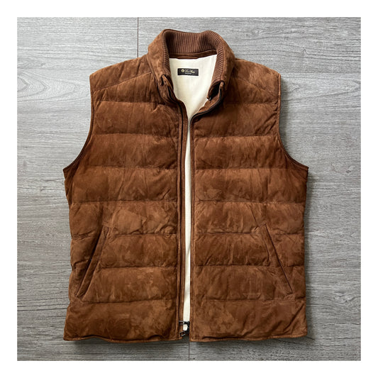 Loro Piana Suede Padded vest