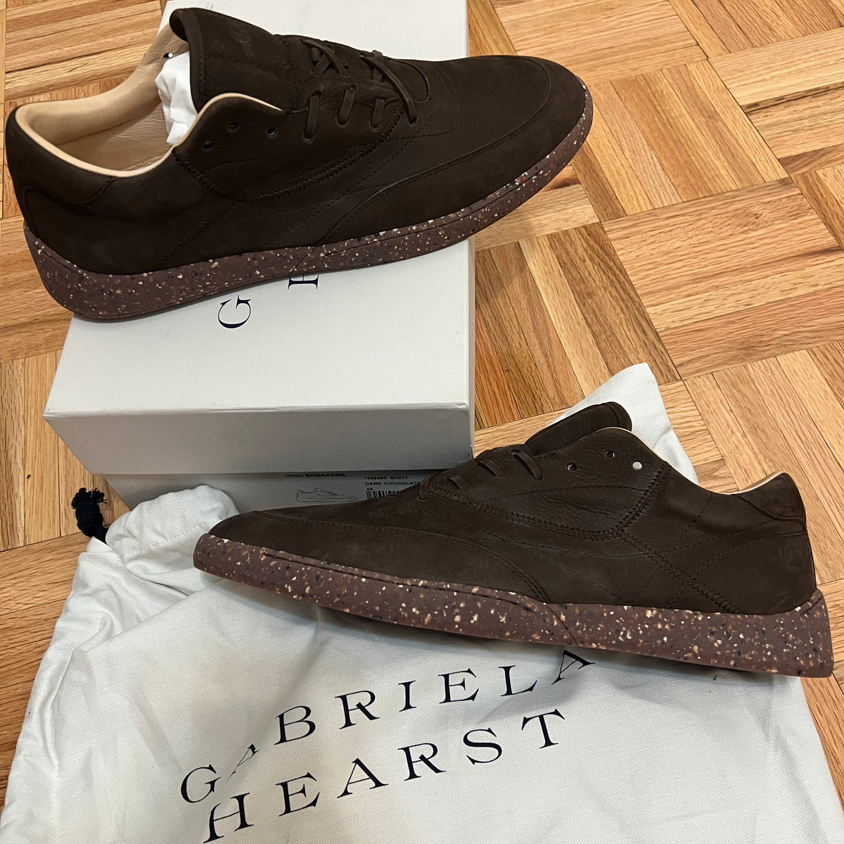 Gabriela Hearst Ohio Slip On Nubuck Leather Sneakers NWOT