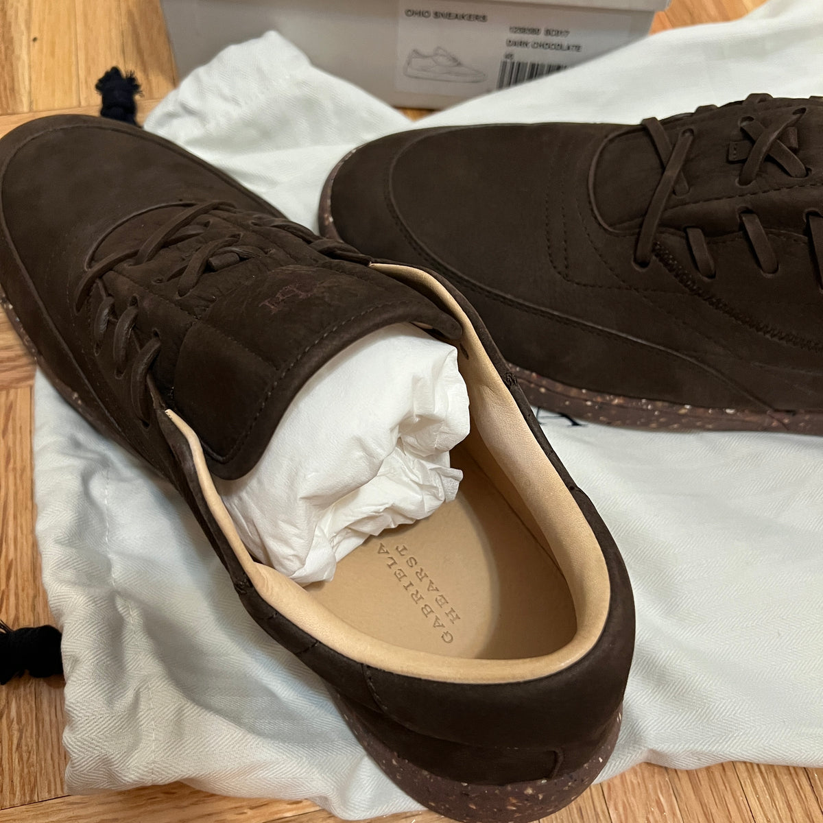 Gabriela Hearst Ohio Slip On Nubuck Leather Sneakers NWOT