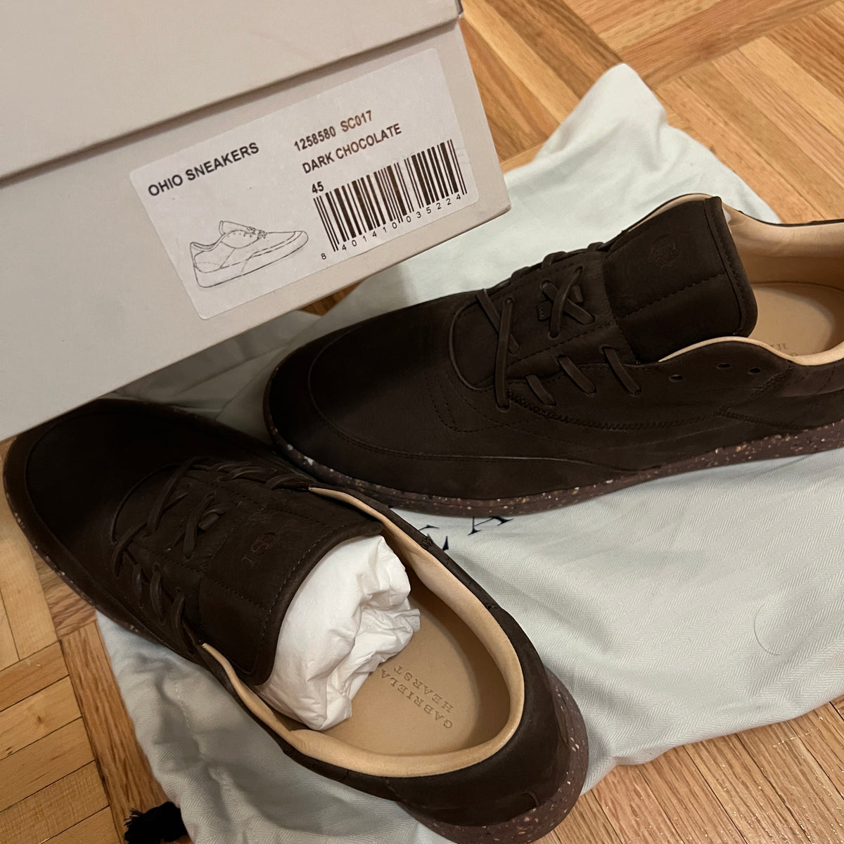 Gabriela Hearst Ohio Slip On Nubuck Leather Sneakers NWOT